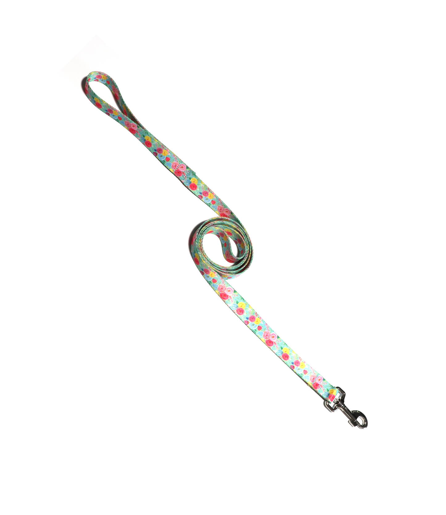 1" Dog Leash - Blue Floral