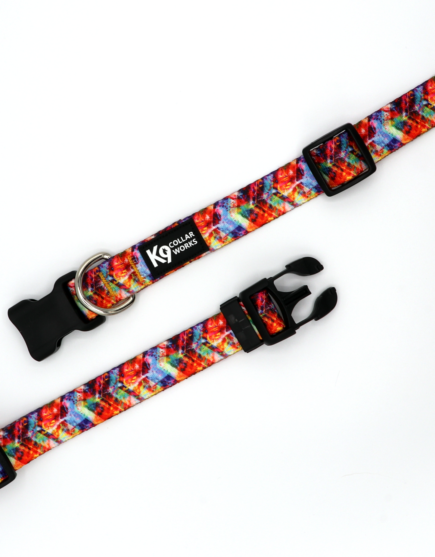 1" Dog Collar - Electric Chevron