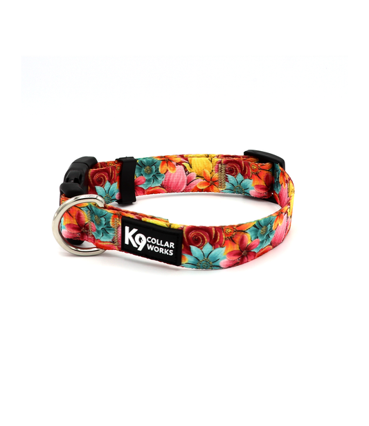 1" Dog Collar - Bold Floral
