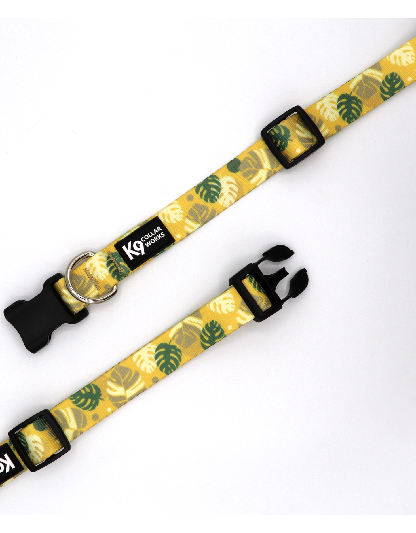 1" Dog Collar - Monstera