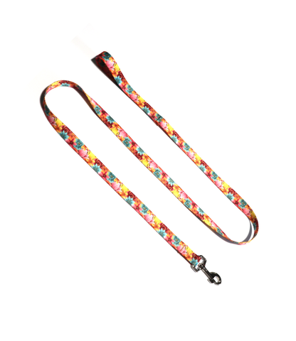 1" Dog Leash - Bold Floral
