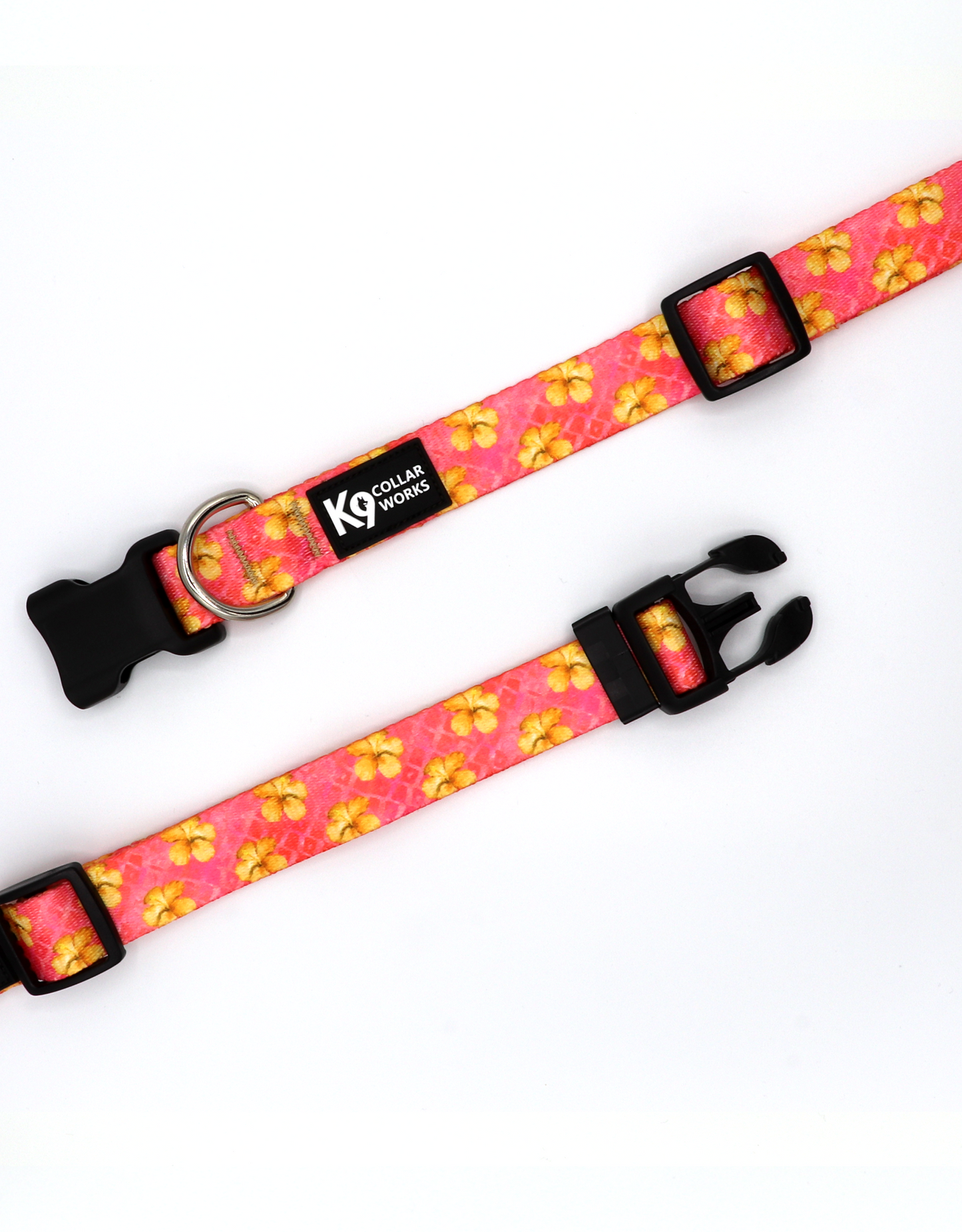 1" Dog Collar - Hibiscus